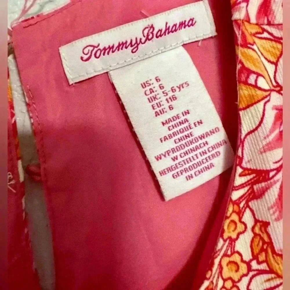 Girls Tommy Bahama Floral Flower Dress Size‎ 6